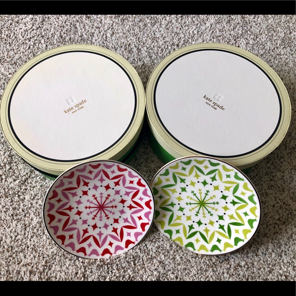 Kate Spade Set of 4 Tidbit Plates made by Lenox